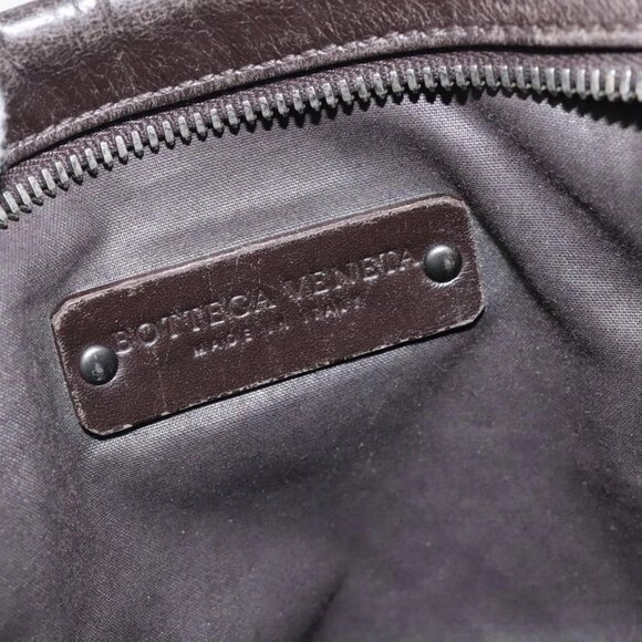 BOTTEGA VENETA INTRECCIATO Shoulder Bag Leather Brown - Picture 14 of 16